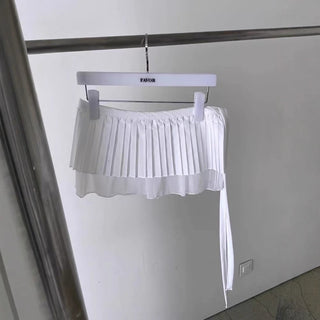 Lace Pleated Skirt
