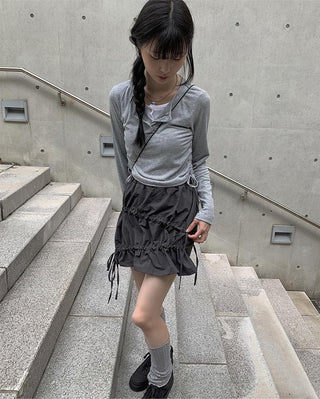Nylon Lace Skirt