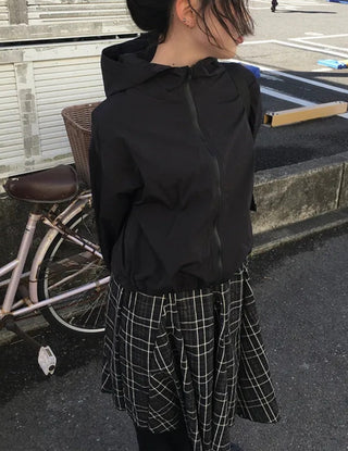 Patchwork Plaid Skirt