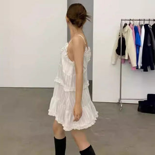 Ruffled Sling Dress