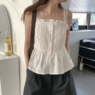Lace Pleated Top