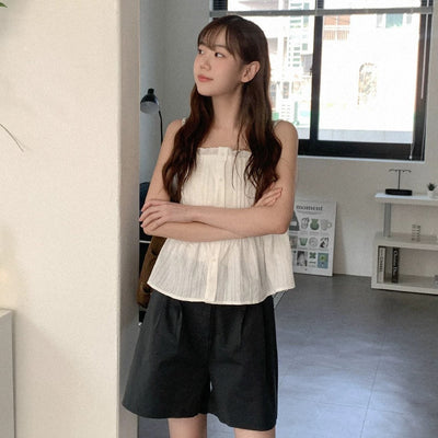 Lace Pleated Top