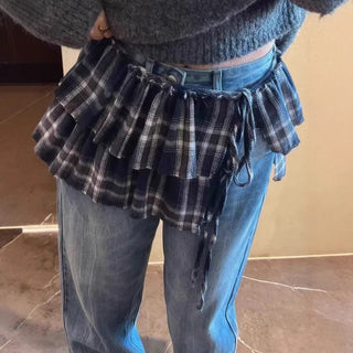 Tassel Plaid Dress