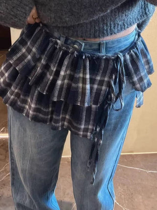 Tassel Plaid Dress