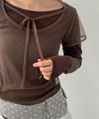 Dot Mesh Top