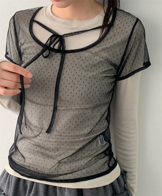 Dot Mesh Top