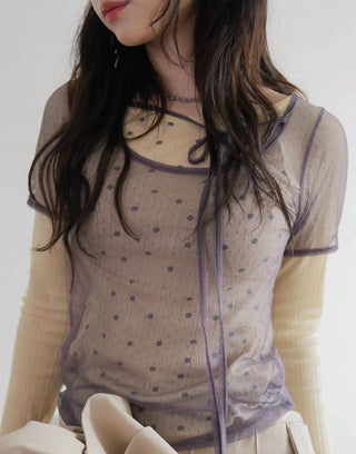 Dot Mesh Top