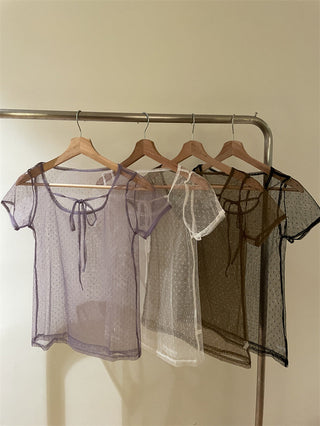 Dot Mesh Top