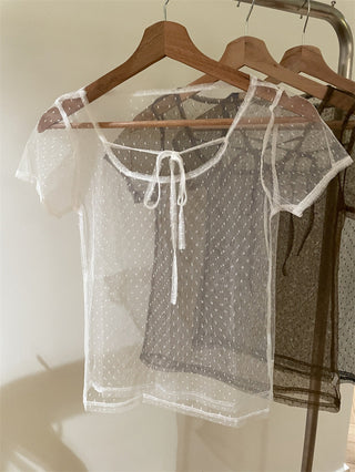 Dot Mesh Top