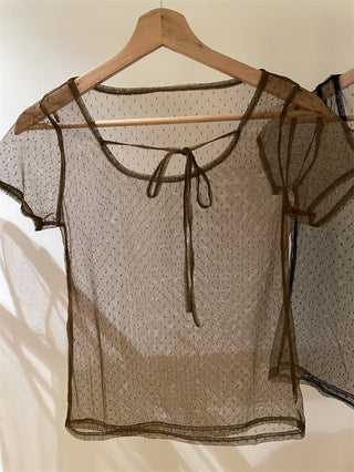 Dot Mesh Top