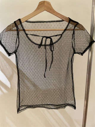Dot Mesh Top