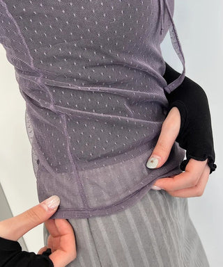 Dot Mesh Top
