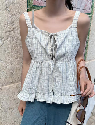 Plaid Bandage Top