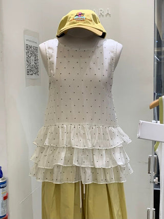 Dot Ruffle Vest