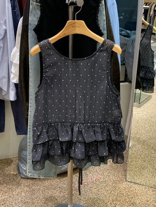 Dot Ruffle Vest