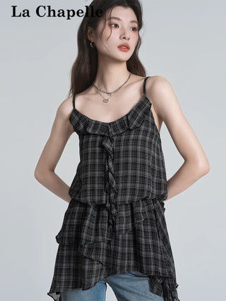 Plaid Chiffon Shirt
