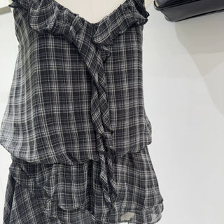 Plaid Chiffon Shirt