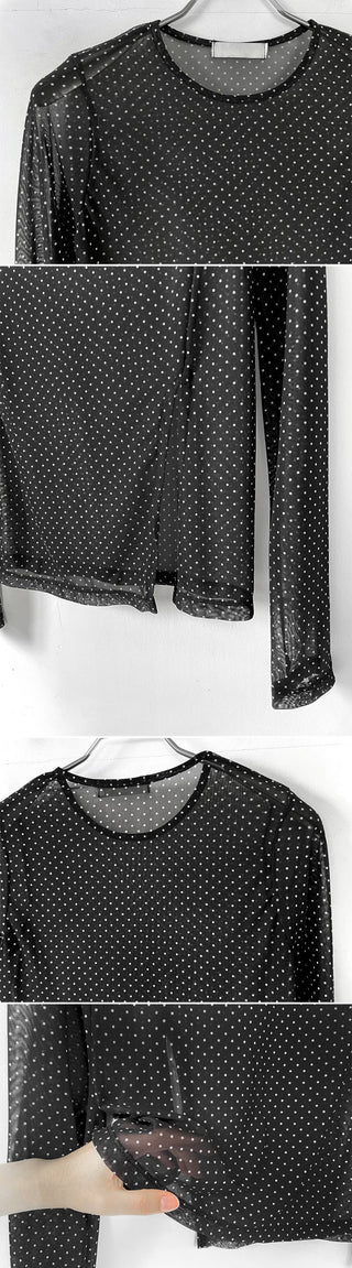 Polka Mesh Shirt