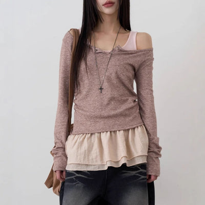 Lace Hem Top