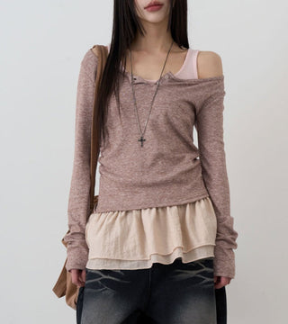 Lace Hem Top