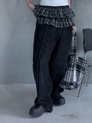Plaid Pleated Skirt