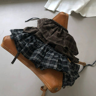 Plaid Pleated Skirt
