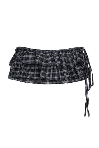 Plaid Pleated Skirt