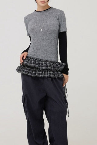 Plaid Pleated Skirt