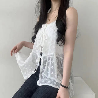 Bandage Mesh Top