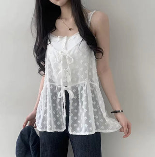 Bandage Mesh Top