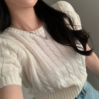 Puff Knit Top