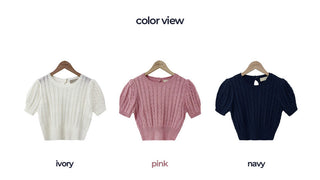 Puff Knit Top