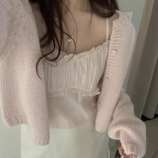Lace Pleated Vest
