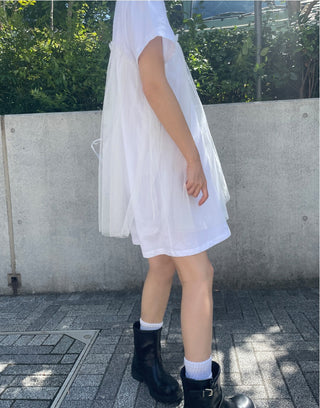 Mesh Skirt Dress