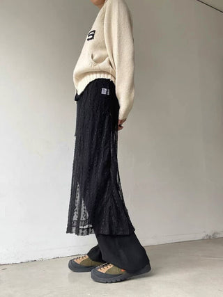 Mesh Lace Skirt