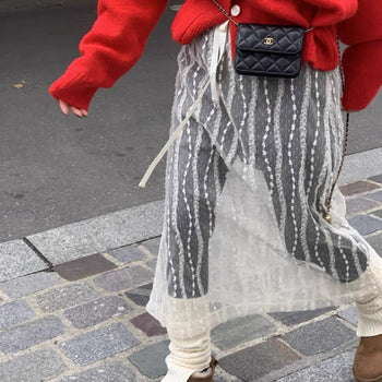 Mesh Lace Skirt