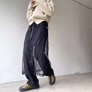 Mesh Lace Skirt