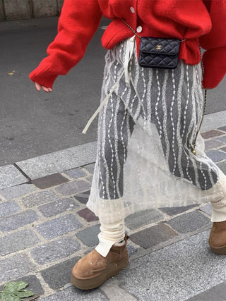 Mesh Lace Skirt