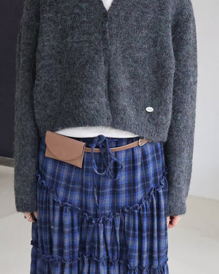 Plaid Lace Skirt