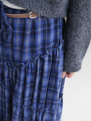 Plaid Lace Skirt