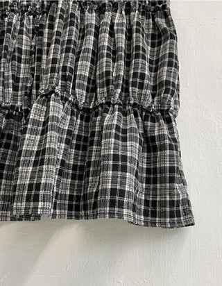 Plaid Lace Skirt