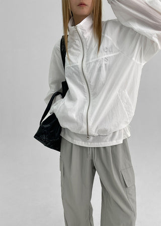 Stand collar suncoat