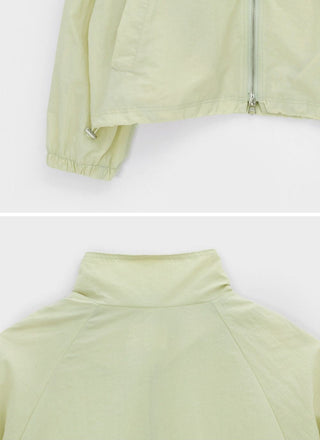 Stand collar suncoat