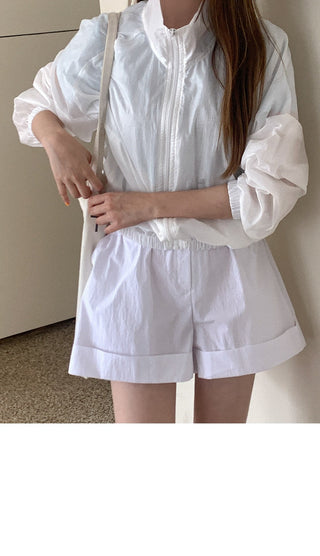 Waist-trim sun jacket