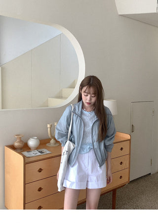 Waist-trim sun jacket
