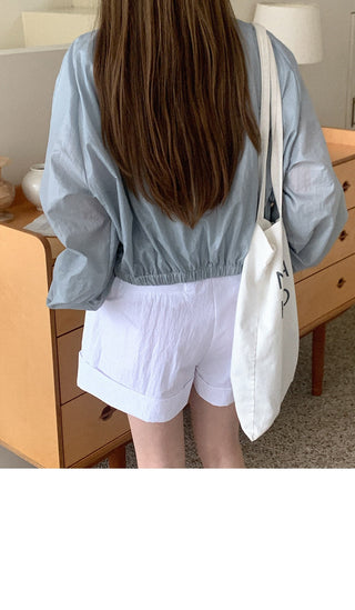 Waist-trim sun jacket