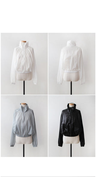 Waist-trim sun jacket