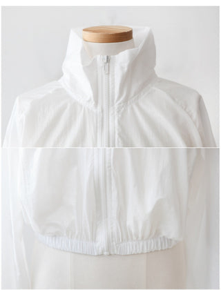 Waist-trim sun jacket