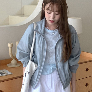 Waist-trim sun jacket