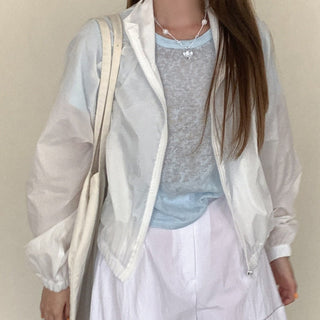 Waist-trim sun jacket